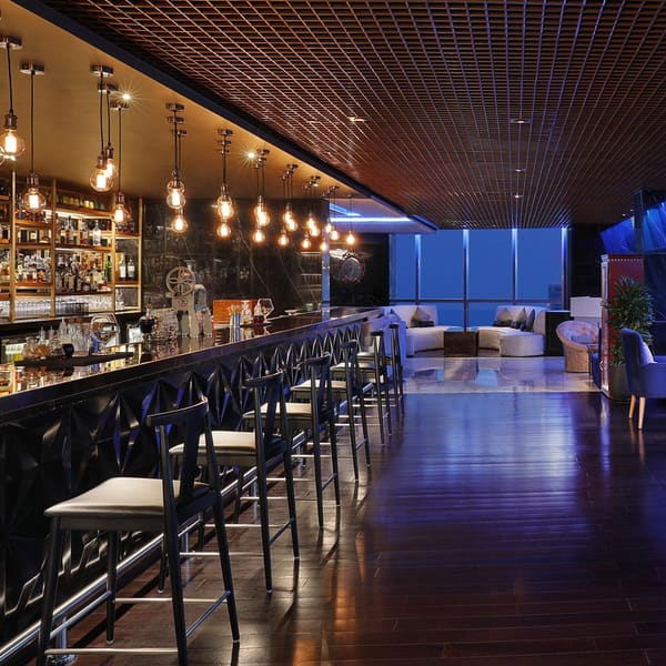 Sky Lounge at night